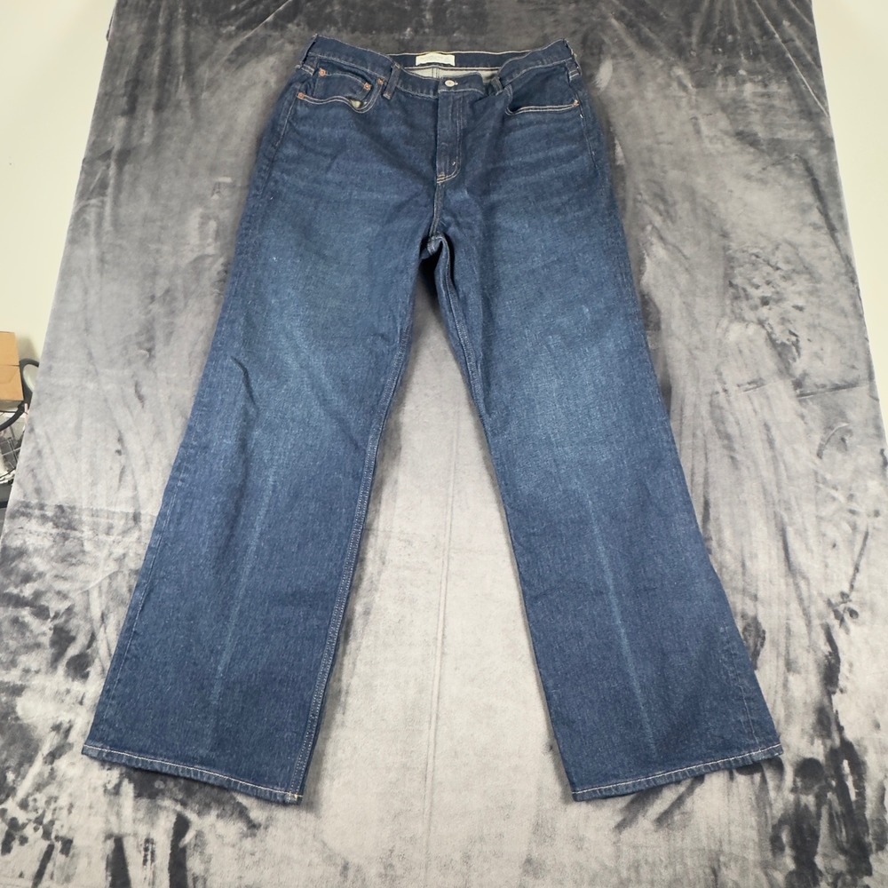 Abercrombie & Fitch Jeans Mens 33 Blue High Rise 90s Relaxed Martini Glass 4304